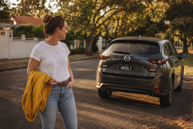 Golden Hour Stroll by a Mazda CX 5