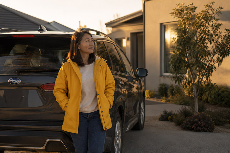 Golden Hour by the Driveway